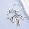 INSTITIZER Ruler Compass Math keychain Teacher Student KeyChain Teacher's Day
