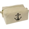 'Ship Anchor' Canvas Wash Bag/Makeup Case (CS00017762)
