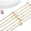 Nupdot January Birth Flower Bracelets, 14K Gold Plated Birth Month