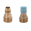 Chironal 2Pcs Brass Propane Tank Adapters Converts LP Tank POL