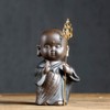 Small Monk Walkers Little Cute Monk Statues (Abbot)