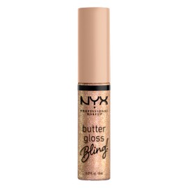 Nyx Professional Makeup, Butter Gloss Bling, Brillo de Labios, Tono The Bling (dorado)
