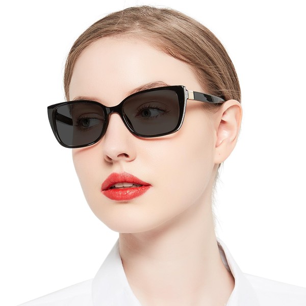 OCCI CHIARI Reading Sunglasses Women 2.5 Black Reader Sunglasses 1.0