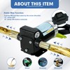 LAPPPLSP 110V Gasoline Oil Fuel Transfer Pump with Connection Cables,