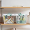Qskely 6-Pack Clear Latch Storage Box, 14 L Plastic Storage