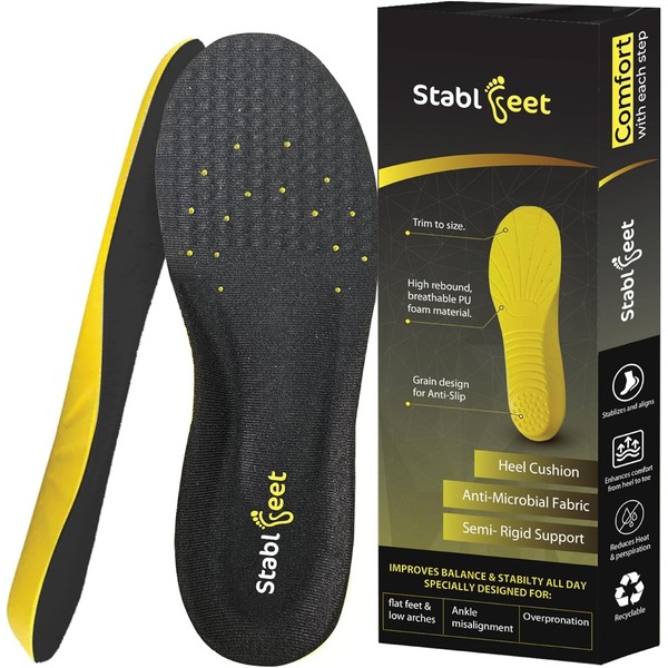 STABLFEET Plantar Fasciitis Insoles - Comfortable Shoe Inserts for Women