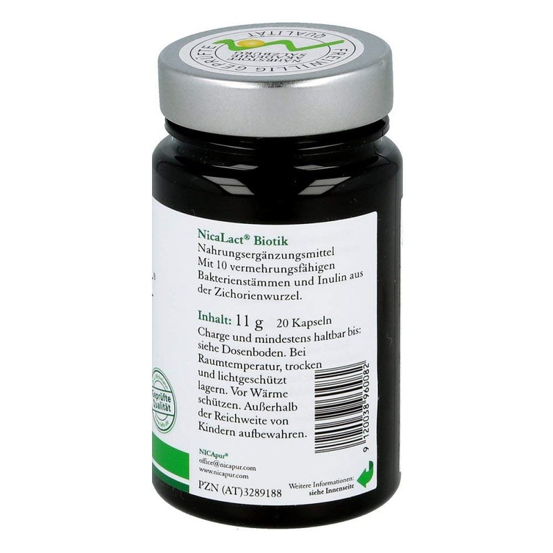 NICAPUR NicaLact Biotik 20 Capsules 11 g