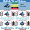 DMWD 2PCS 19mm Latching Push Button Switch 12V-24V On/Off 1NO