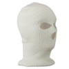 Ski Mask with Three Holes - White OSFM