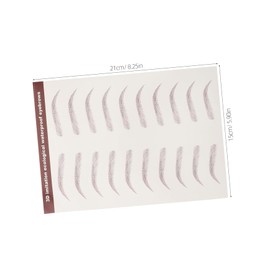 FOMIYES 3sheets Temporary Eyebrow Realistic Eyebrow Stickers Easy Application Women
