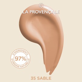 La Provençale - Le Foundation Care Light - 97% Ingredients of Natural Origin - Medium Coverage - All Skin Types - With Organic Olive Oil AOP Provence 35 Sand - 30 ml
