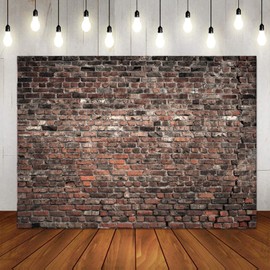 LTLYH 8x6ft Red Brick Wall Photography Backdrop Vintage Theme Stone Brick Design Photography Background Baby Birthday Party Decoration Photo Booth Studio Prop 135…