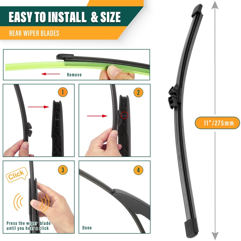 KVQ Windshield Wiper Blades Replacement for Ford Escape 2013 2014