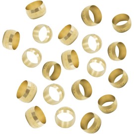 20 Pcs 14mm & 16mm Copper Compression Olives - Plumbing Fittings for Secure Pipe Connections - Durable and Reliable for Water and Gas Systems.