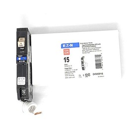 Eaton Cutler Hammer 15 Amp Single Pole Dual Function Arc Fault/Ground Fault Breaker