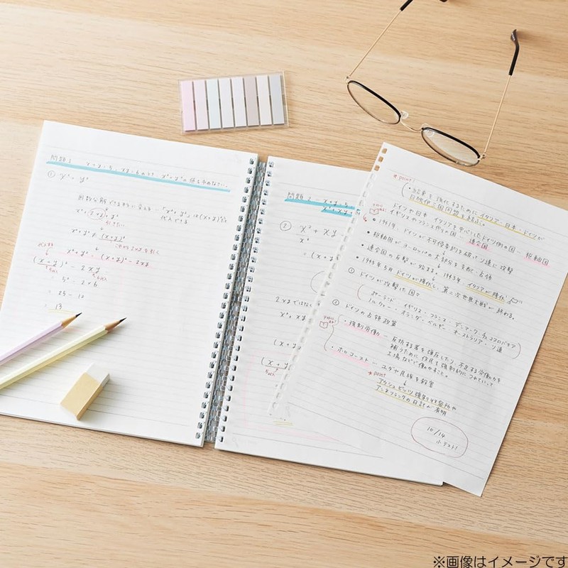 Lihit Lab Open Ring Notebook, Semi B5, Green N2725-7