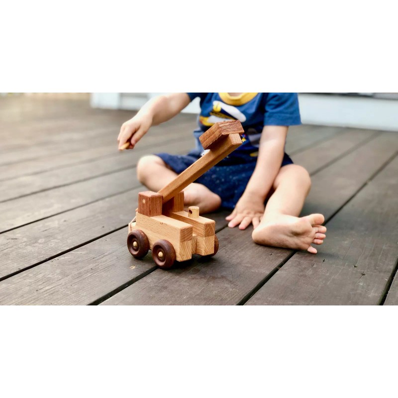 PoppyBabyCo Handcrafted Wooden Catapult Sling Shot Toy
