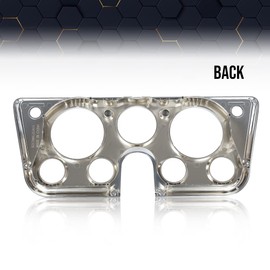 PIT66 Dash Bezel 7 Hole Cover Compatible with 1967 1968 1969 1970 1971 1972 Chevy C10 Truck Dashboard Cover