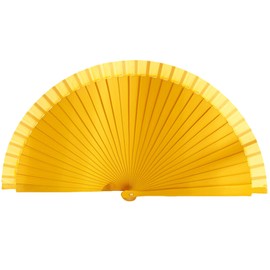 LJKLAJ Elegant Fan Classical Vintage Wooden Hand Fan Spanish Solid Color Fan for Weddings and Dance Parties Foldings Fan