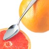 2Pcs Silver Grapefruit Spoon Stainless Steel Fruit Spoon, Stainless Steel