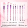10 PCS 글리터 크리스탈 메이크업 브러시 아이 전문 아이섀도 컨실러