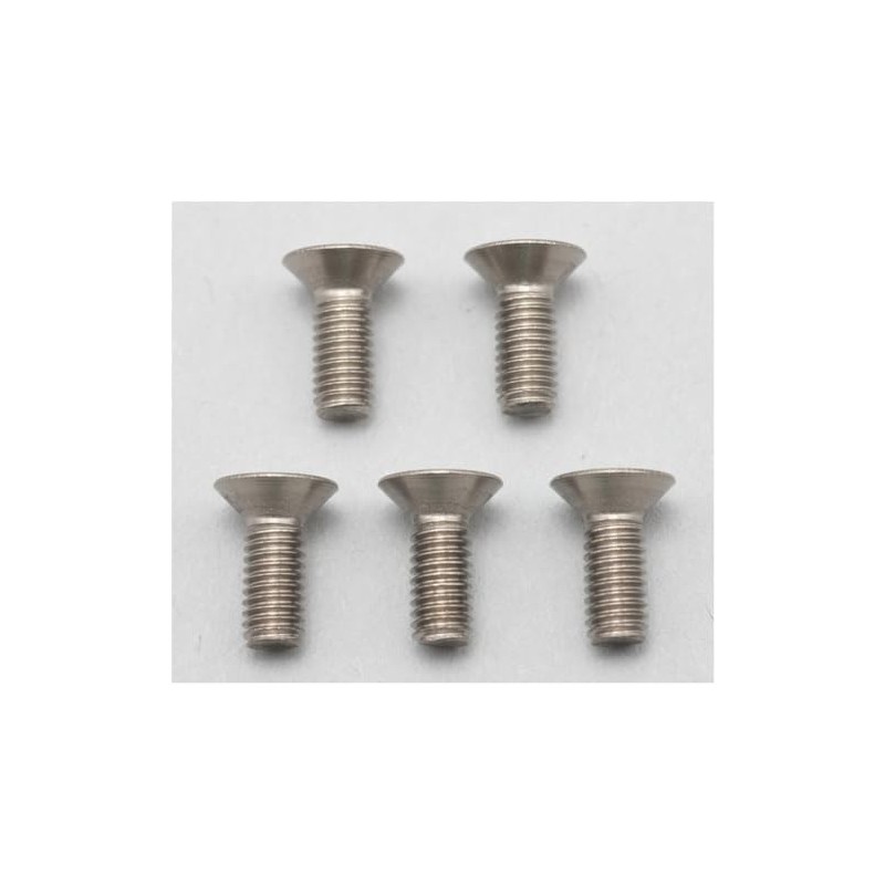 Yokomo ZC-F38TA M3 x 8mm FHS Screw, Pack of 5,