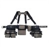 Bucket Boss Mullet Buster 3 Bag Tool Belt with Suspenders