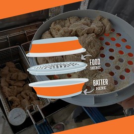 CanCooker Batter Bowl XL: Collapsible, Mess-Free, Dishwasher and Microwave Safe, Chemical-Free in Vibrant Orange