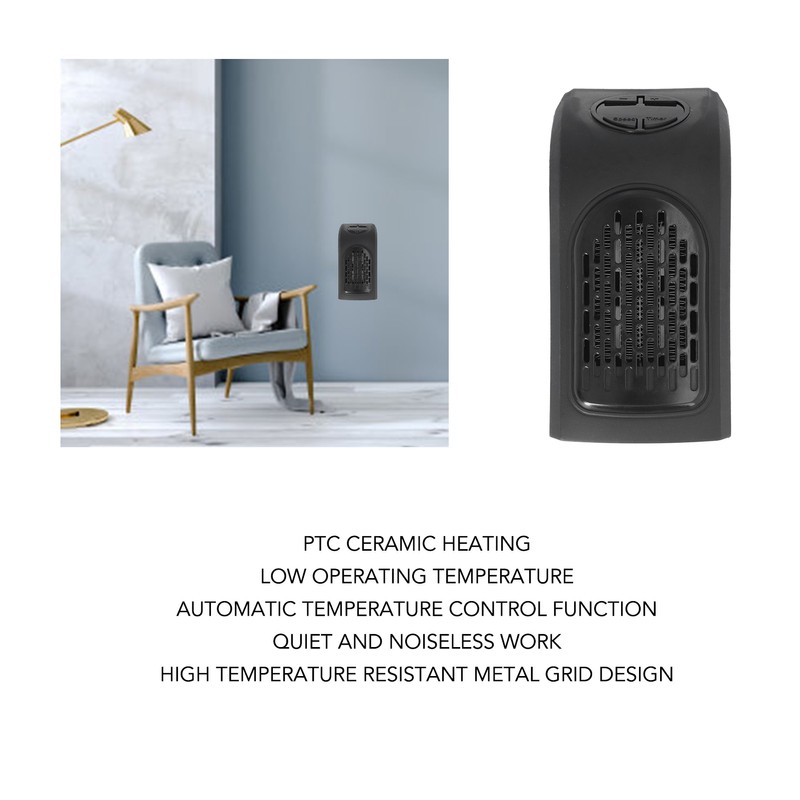 Space Heater 400W PTC Ceramic Heating Small Self Controlled Constant