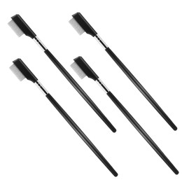 MERRYHAPY 4pcs Metal Eyelash Brush Stainless Steel Eyelash Separator and Comb for Precise Eye Makeup Gentle Application Tool for Beautifully Shaped Lashes Durable and Comfortable Grip