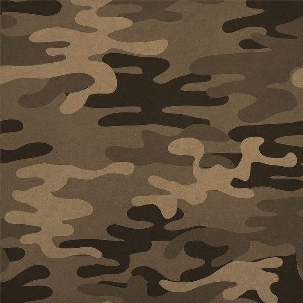 GRAPHICS & MORE Snow Camouflage Premium Kraft Roll Gift Wrap
