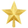 20CM/7.8" Gold Star Christmas Tree Topper Glitter & Shine for