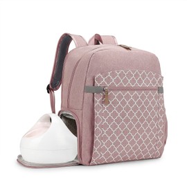 Breast Pump Backpack for Spectra S1,S2 for Working Moms - Diaper Bag Backpack With Laptop Sleeve, Large Capcity for Outdoor Travel (Pink)