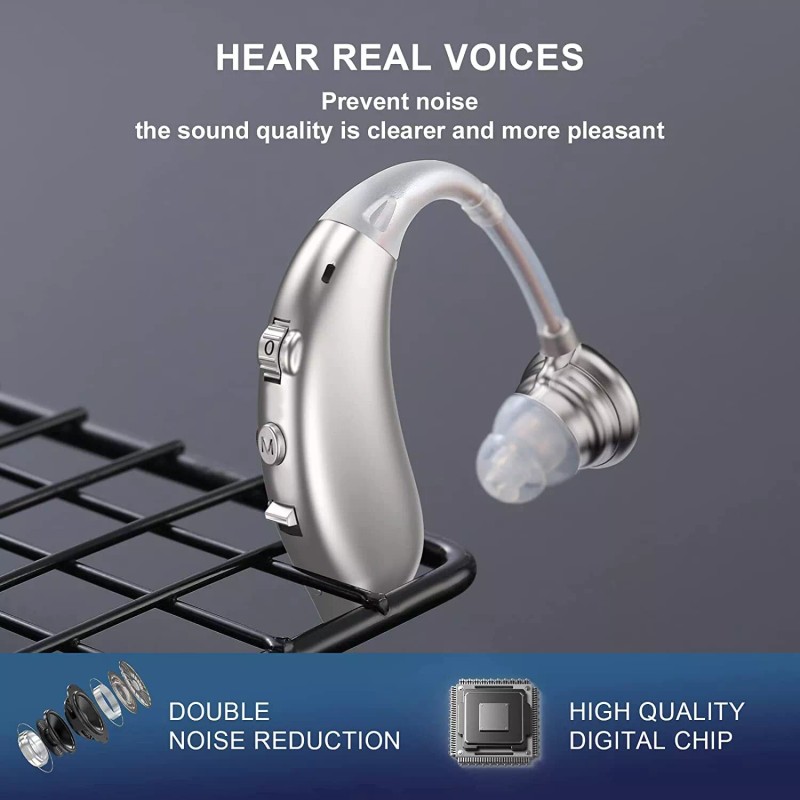 K&FCOPTEE Rechargeable Hearing Aids Seniors Hearing Loss 1 PSC Digital