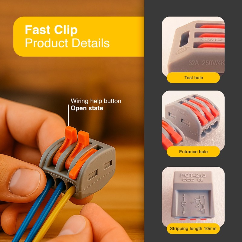 DEMASLED 110 Pcs Compact Wire Connectors with 2, 3, 4