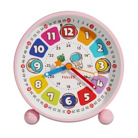 Yuragim Kinderwecker für Schulanfänger, Wecker Kinder Analog Ohne Ticken Rosa Lernwecker mit Nachtlicht, Weckuhr Batteriebetrieben Kinderwecker Einschulung Wecker für Grundschulkind Mädchen Jungen