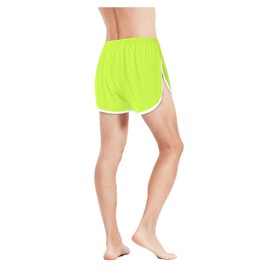 JINSHI - Pantalones cortos tipo calzones para hombre, con división lateral, casual, entrenamiento, atlético, para el hogar, talla M, L, XL, 2XL, 3XL, Verde1, X-Large