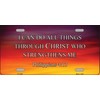 Philippians 4 13 Novelty Metal License Plate LP-11885