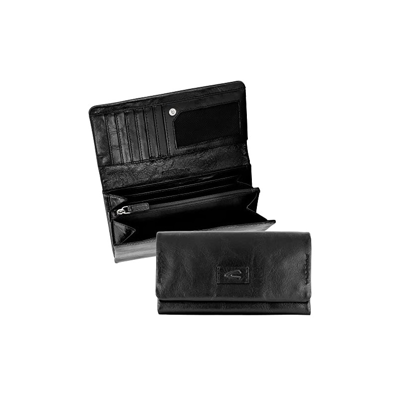 camel active Bags Rise Women's Purse RFID Leather Large, black,