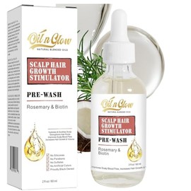 Aceite De Cuero Cabelludo Prelavado De Romero Y Biotina Y Aceite De Tratamiento Capilar Pre Shampoo Tratamiento Seco Del Cuero Cabelludo, Suero