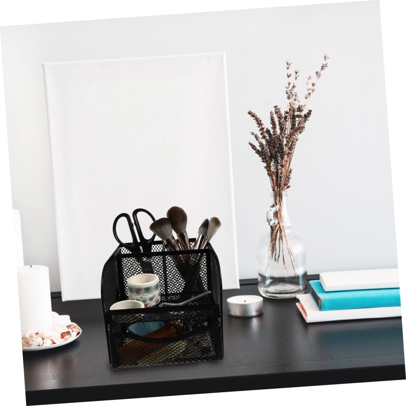 Operitacx Mesh Pencil Holder with Drawer Multi Functional Desk Organizer