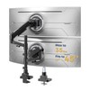 STANDOPIA Vertical Dual Monitor Mount for 17-45 inch Ultrawide Screens