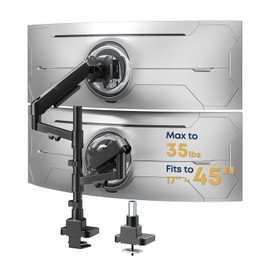 STANDOPIA Vertical Dual Monitor Mount for 17-45 inch Ultrawide Screens