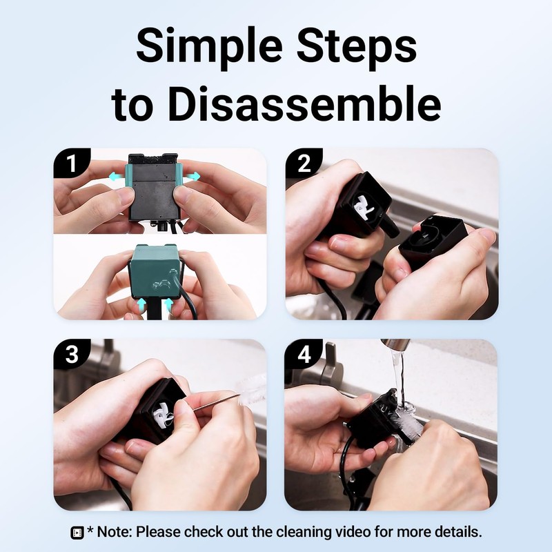 DownyPaws Replacement Water Pump Black for Cat Water Fountain Stainless