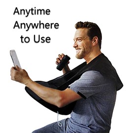 1 Pc Beard Bib Beard Apron, Beard Bib Apron for Men Beard Bib Trimmer Catcher Beard Hair Catcher for Dad or Husband Shaving & Trimming - Black