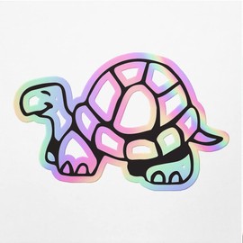 Holographic Decal Stickers of Turtle Icon Symbol Premium Waterproof Vinyl Decal Stickers for Laptop Phone Accessory Helmet Car Window Mug Tuber Cup Door Wall Decoration ANDVER3020270HO