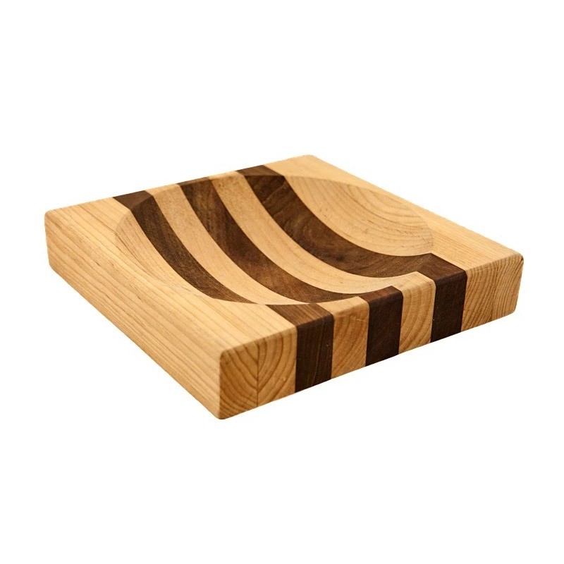 Alaskan Birch Ulu Knife with Bowl 8" set Ocean Collage