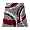 Paco Home Designer Rug with Contour Cut Striped Model in