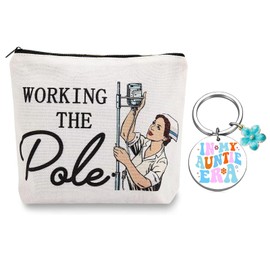NUMJAW Nurses Week Gifts 2025 Nurse Gifts for Women,Makeup Bag + Keychain,Emergency Room ICU ER RN Gift Nursing Appreciation Gift for Women Nurse Accessories for Work Birthday Travel