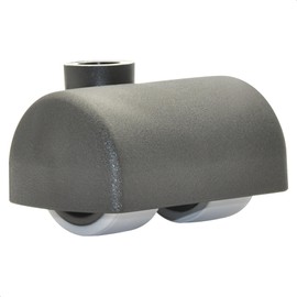 Wagner Design RO73 Soft Swivel Castor, Diameter 27 mm, Black Plastic Casing, 55 x 31 x 34 mm, Load Capacity 50 kg, Made in Germany, 01737001